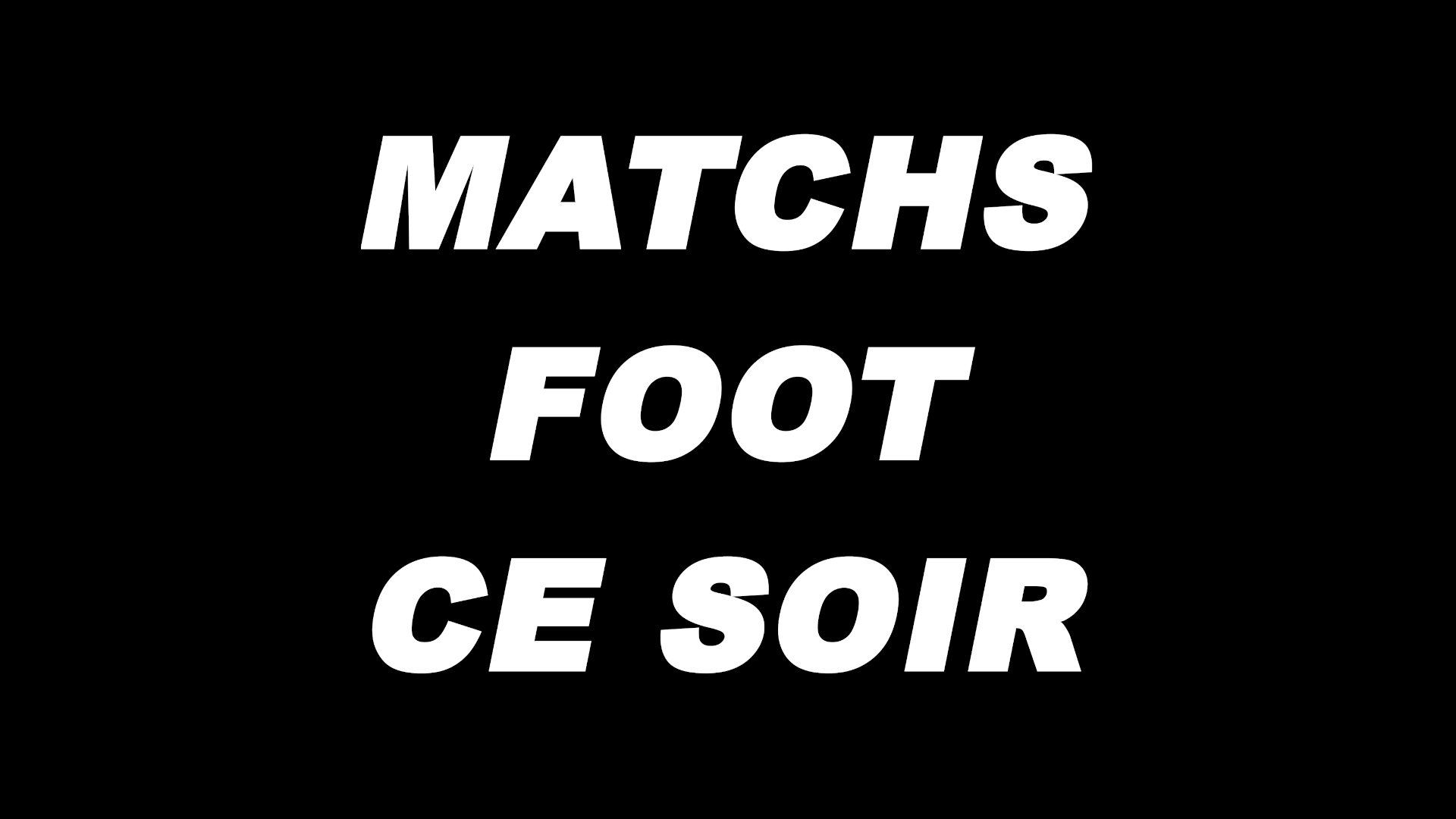 match de foot en direct