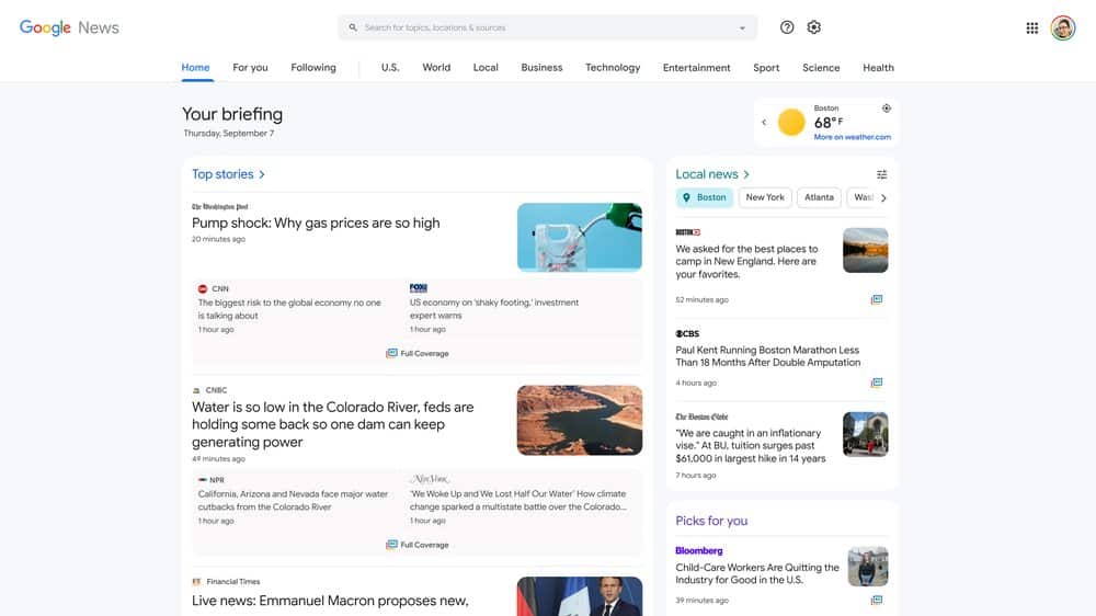 google news actualités